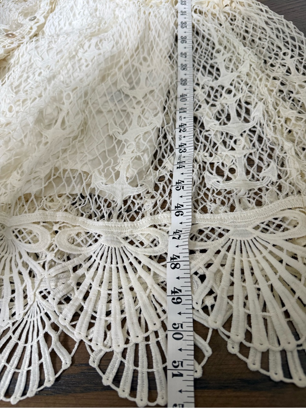 NWT Stunning Farm Rio Off White Nautical Guipure Maxi Dress, size M. - Picture 12 of 12